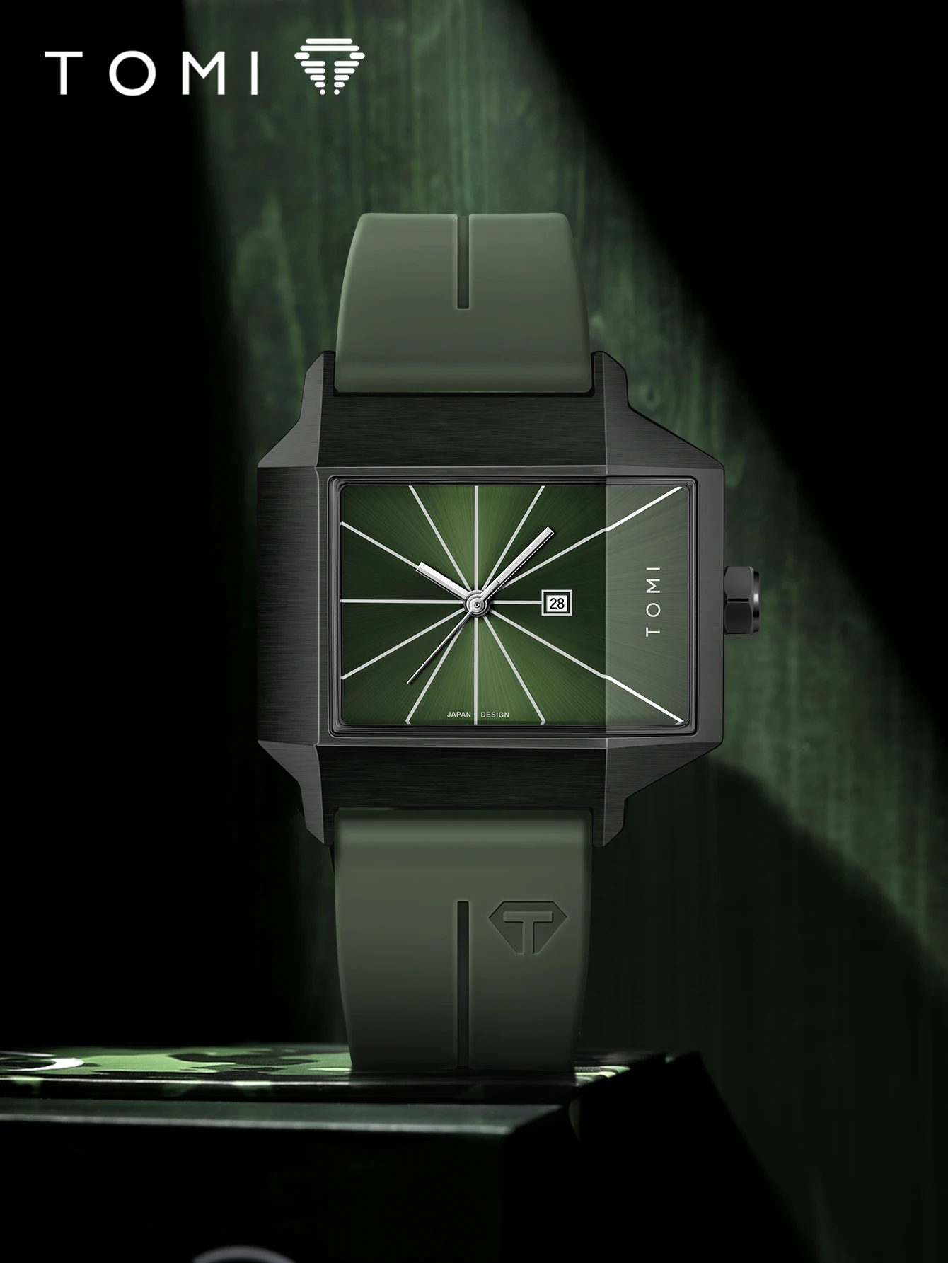 TOMI Simple Men's Watch New Calendar Quartz Business Fashion Wristwatch Textured Men's Gift
