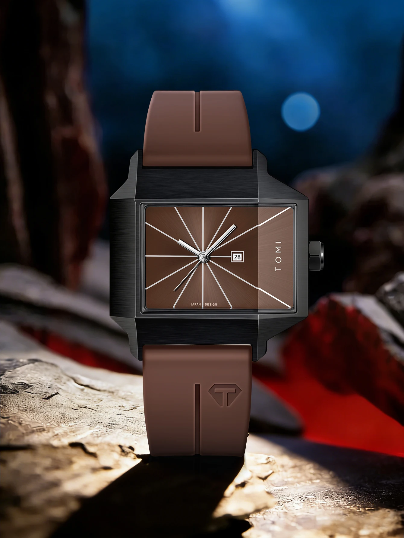 TOMI Simple Men's Watch New Calendar Quartz Business Fashion Wristwatch Textured Men's Gift