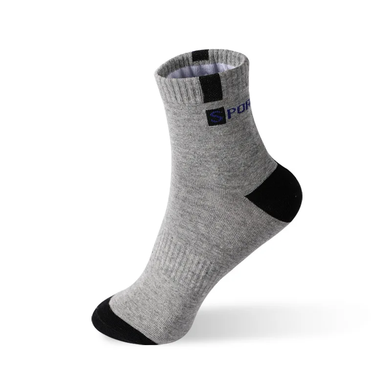 5 Pairs Size 37-43 Men Bamboo Fiber Autumn Winter Men Socks Breathable Cotton Sports Sock Breathable Deodorant Business Socks