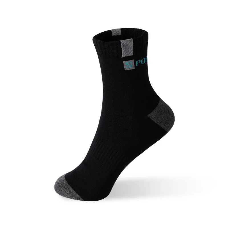 5 Pairs Size 37-43 Men Bamboo Fiber Autumn Winter Men Socks Breathable Cotton Sports Sock Breathable Deodorant Business Socks