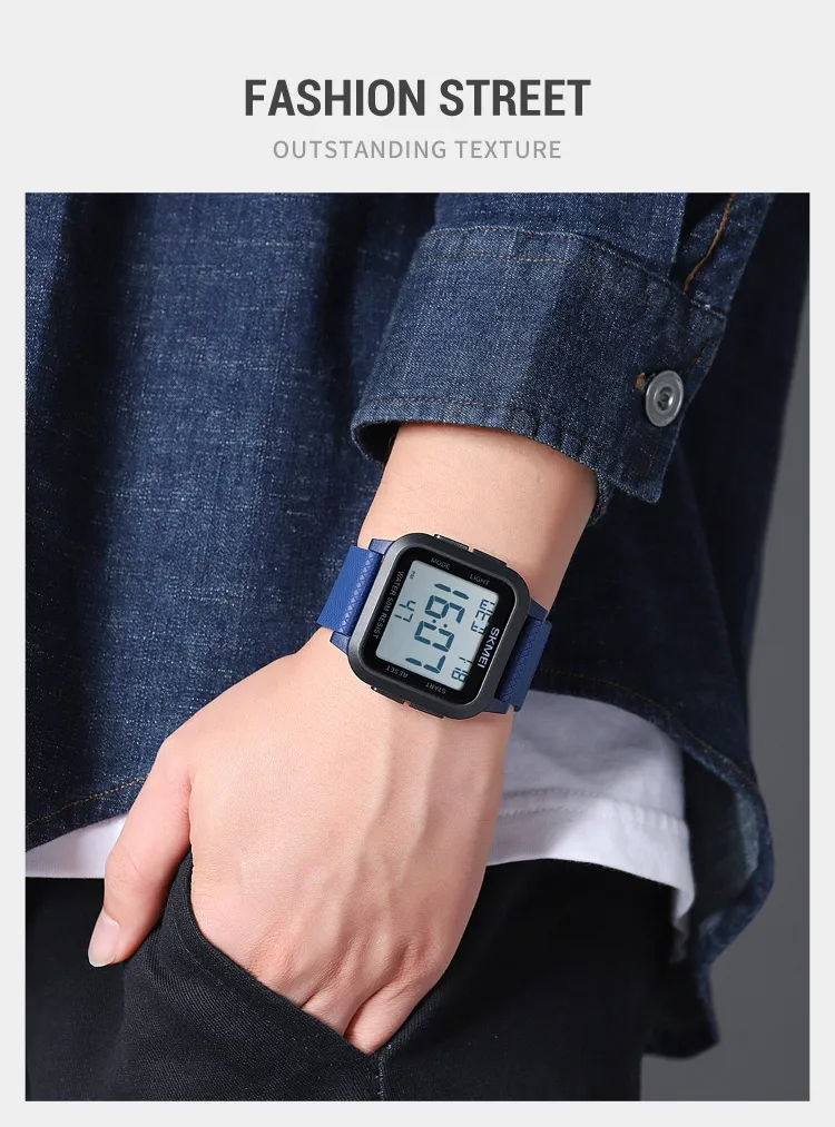 SKMEI1894 Men Alarm Chrono Clock 5Bar Waterproof Military Watches LED Display Shock Digital Watch reloj hombre Outdoor Sport Wat