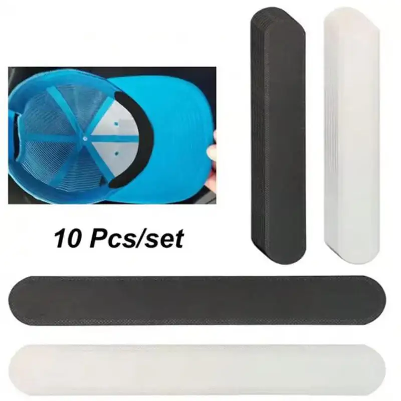 10/100Pcs Invisible Hat Sweat Absorber Stickers Liner Bands Sweatband Visor Hat Size Reducer Cap Anti-dirty Strips Pads Tape