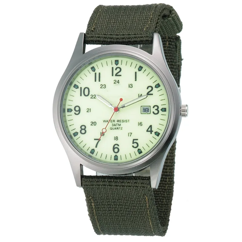 Students Brand Watches Men Fashion Casual Nylon Band Sports Simple Date Quartz Watch Black Erkek Barato Saat Relogio Masculino