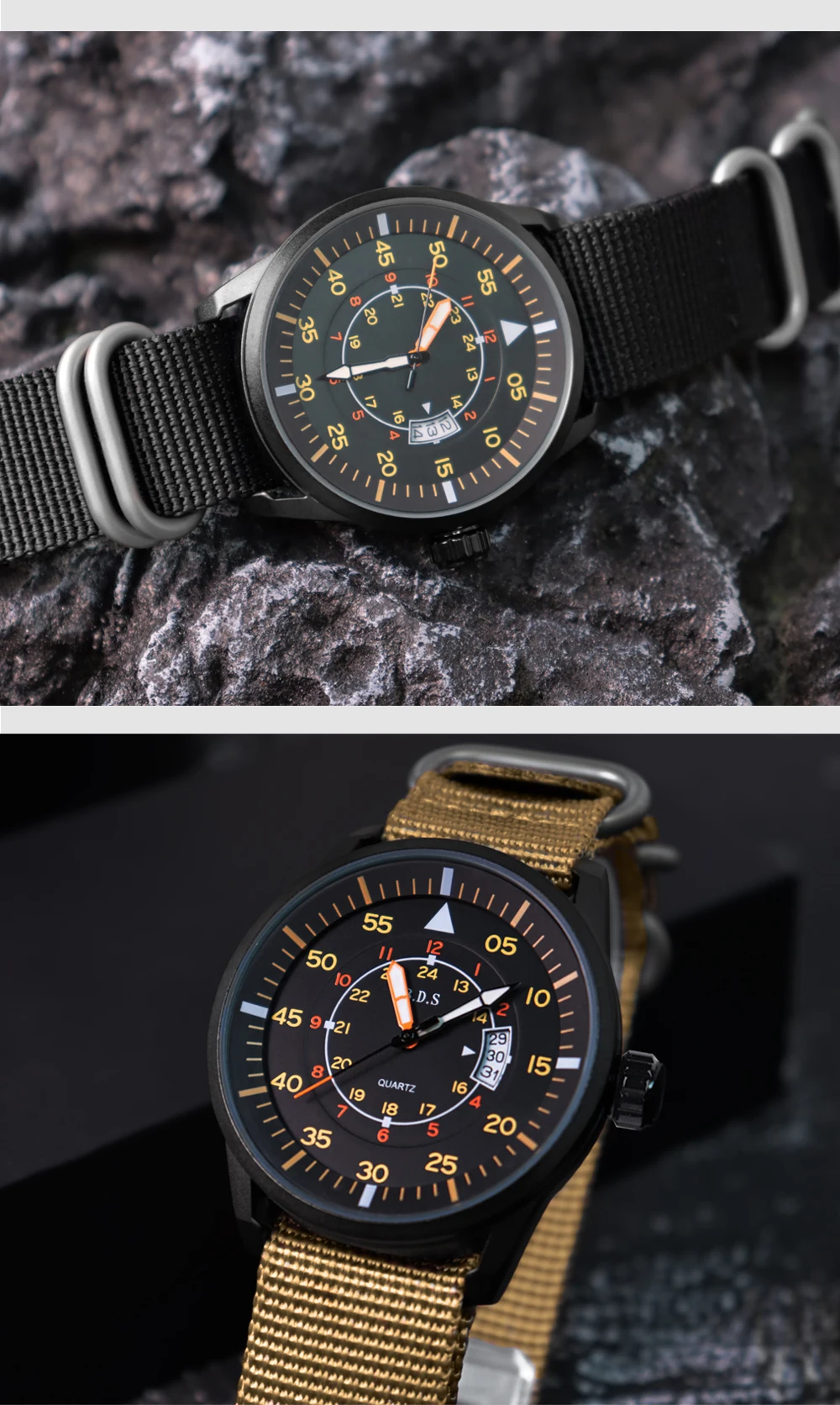 ADDIESDIVE Men Watches Luxury Luminous Wristwatches Reloj Hombre 50M Waterproof Date Men's Quartz Watch Relogio Masculino