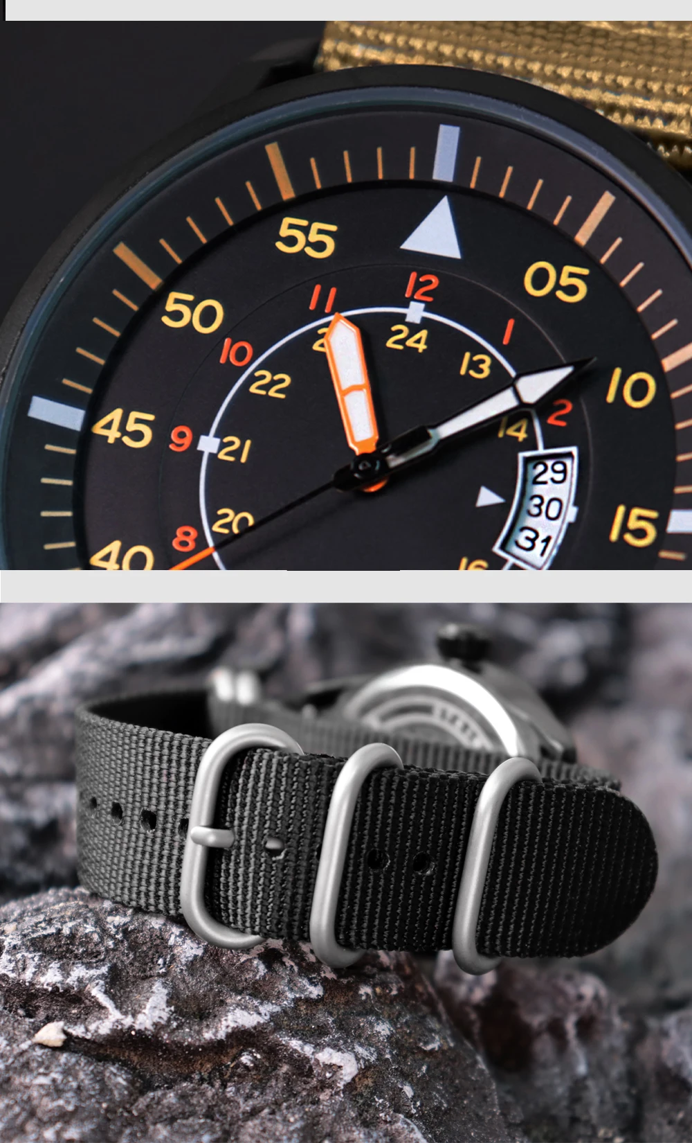 ADDIESDIVE Men Watches Luxury Luminous Wristwatches Reloj Hombre 50M Waterproof Date Men's Quartz Watch Relogio Masculino