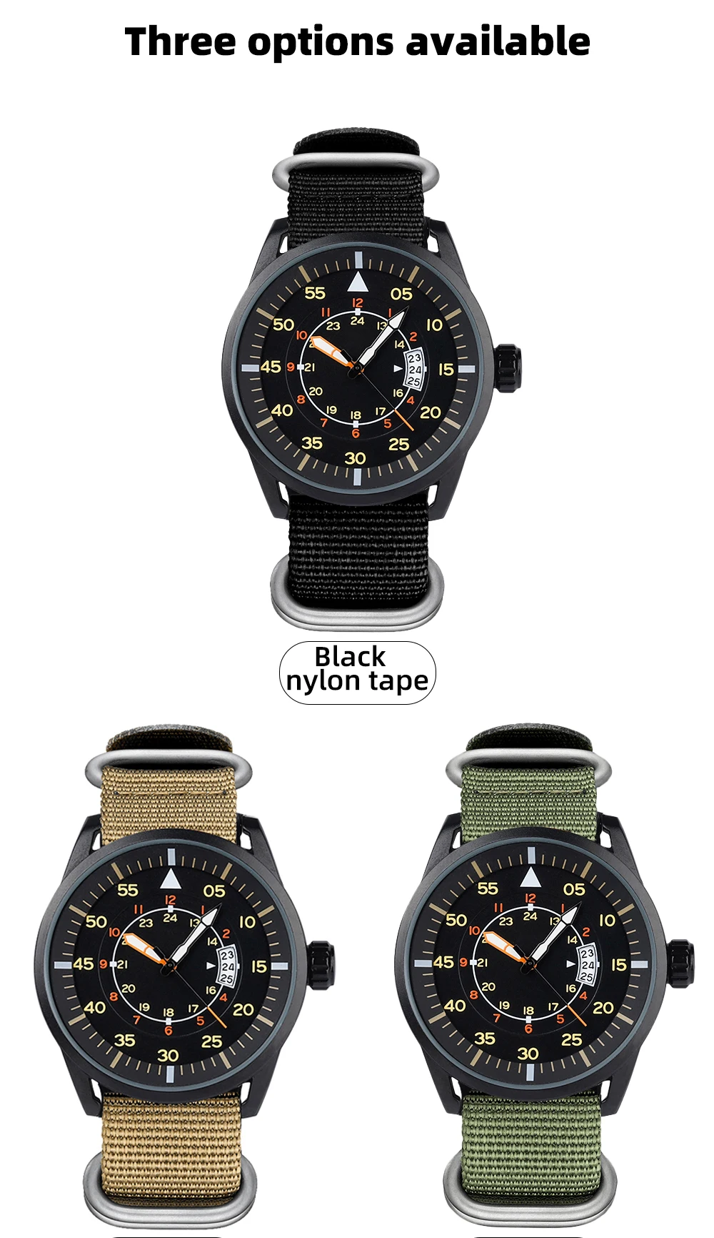 ADDIESDIVE Men Watches Luxury Luminous Wristwatches Reloj Hombre 50M Waterproof Date Men's Quartz Watch Relogio Masculino