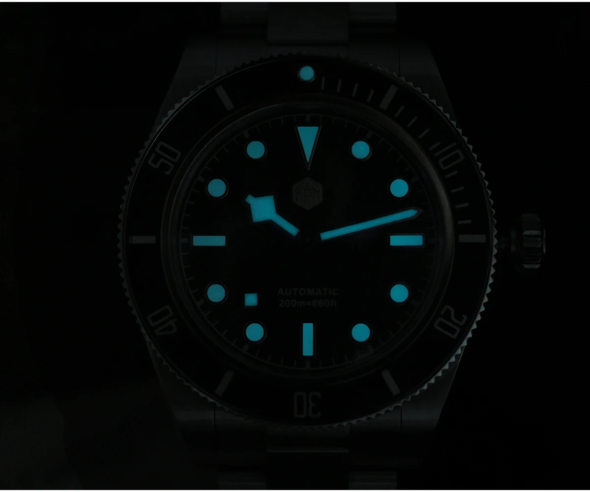 San Martin New 40mm BB58 Retro Luxury Diver Watch NH35 Automatic Mechanical Watches For Men Sapphire Luminous 20Bar Reloj SN0008