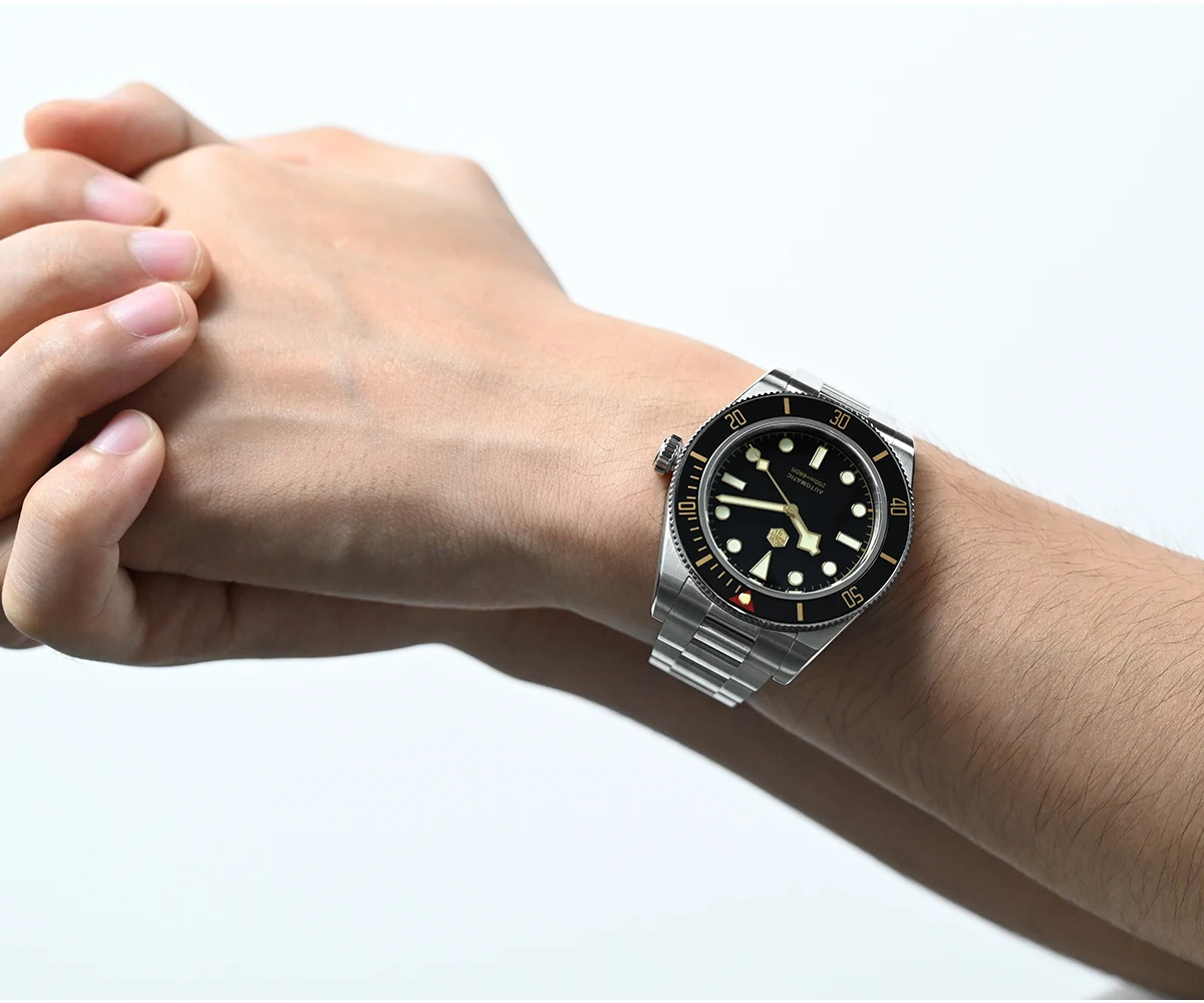 San Martin New 40mm BB58 Retro Luxury Diver Watch NH35 Automatic Mechanical Watches For Men Sapphire Luminous 20Bar Reloj SN0008
