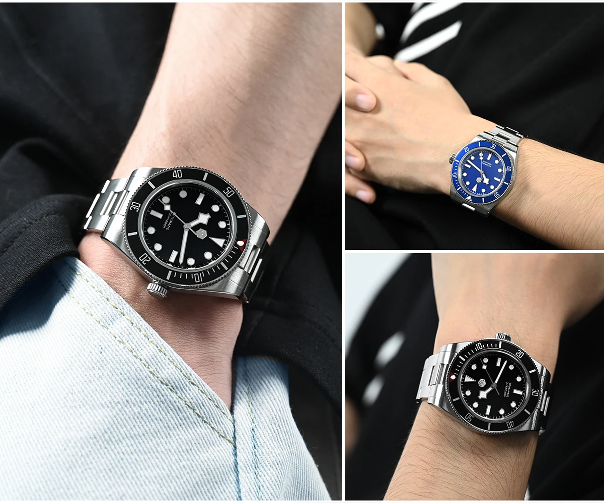 San Martin New 40mm BB58 Retro Luxury Diver Watch NH35 Automatic Mechanical Watches For Men Sapphire Luminous 20Bar Reloj SN0008