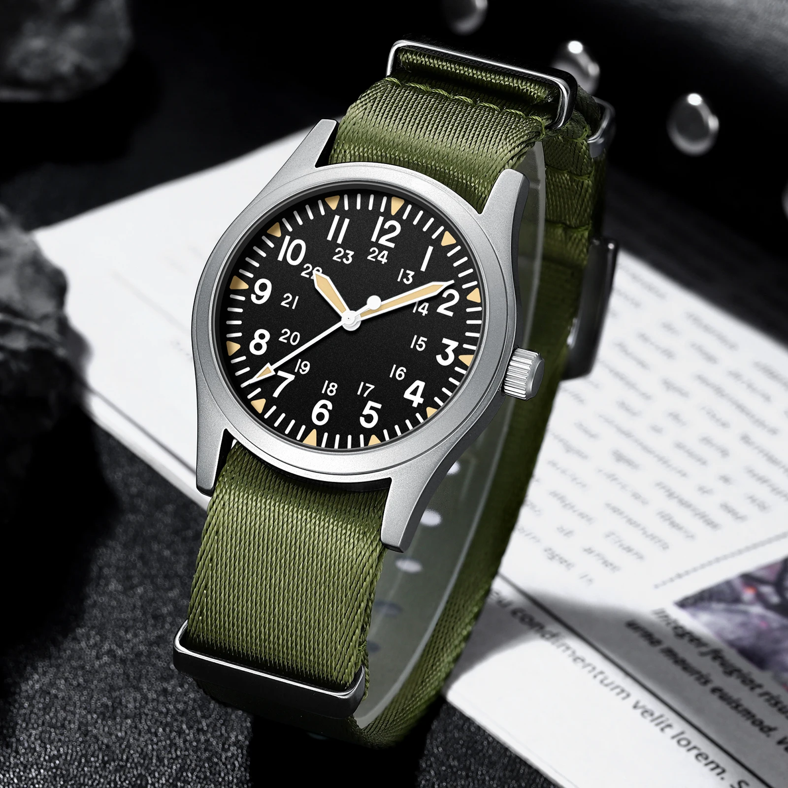 2026 MILITREK 9001 Military Retro Style Men'S Quartz Watch 10 Bar Waterproof Sapphire 360l Stainless Steel Luminous Reloj Hombre