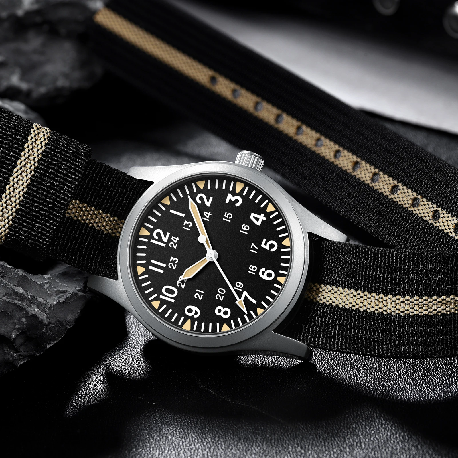 2026 MILITREK 9001 Military Retro Style Men'S Quartz Watch 10 Bar Waterproof Sapphire 360l Stainless Steel Luminous Reloj Hombre