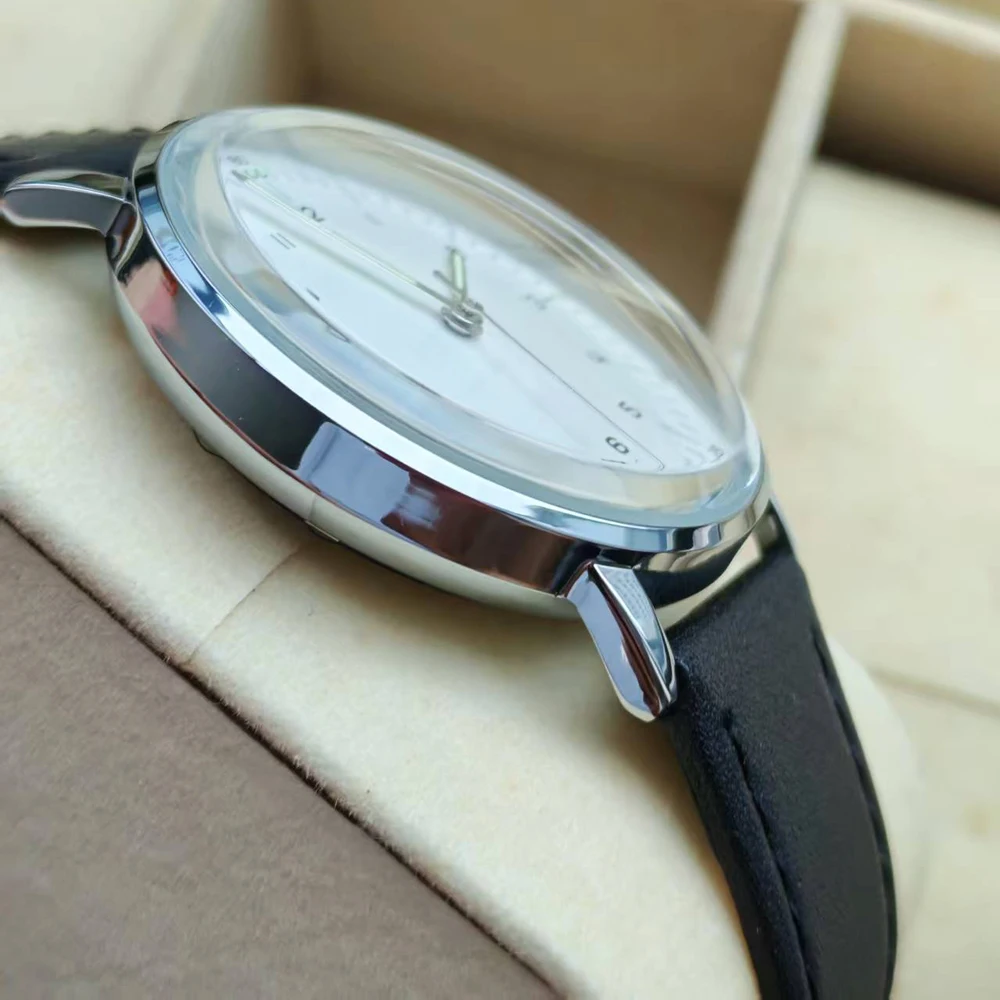 Minimalist Mechanical Wristwatch Watch Unisex Automatic Movement Vintage Hat Glass Timepieces Branded Design