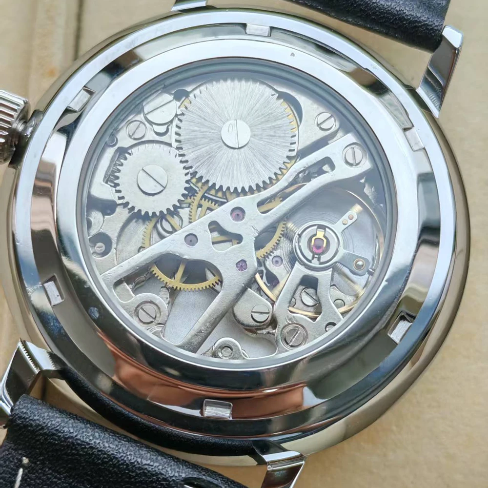 Minimalist Mechanical Wristwatch Watch Unisex Automatic Movement Vintage Hat Glass Timepieces Branded Design