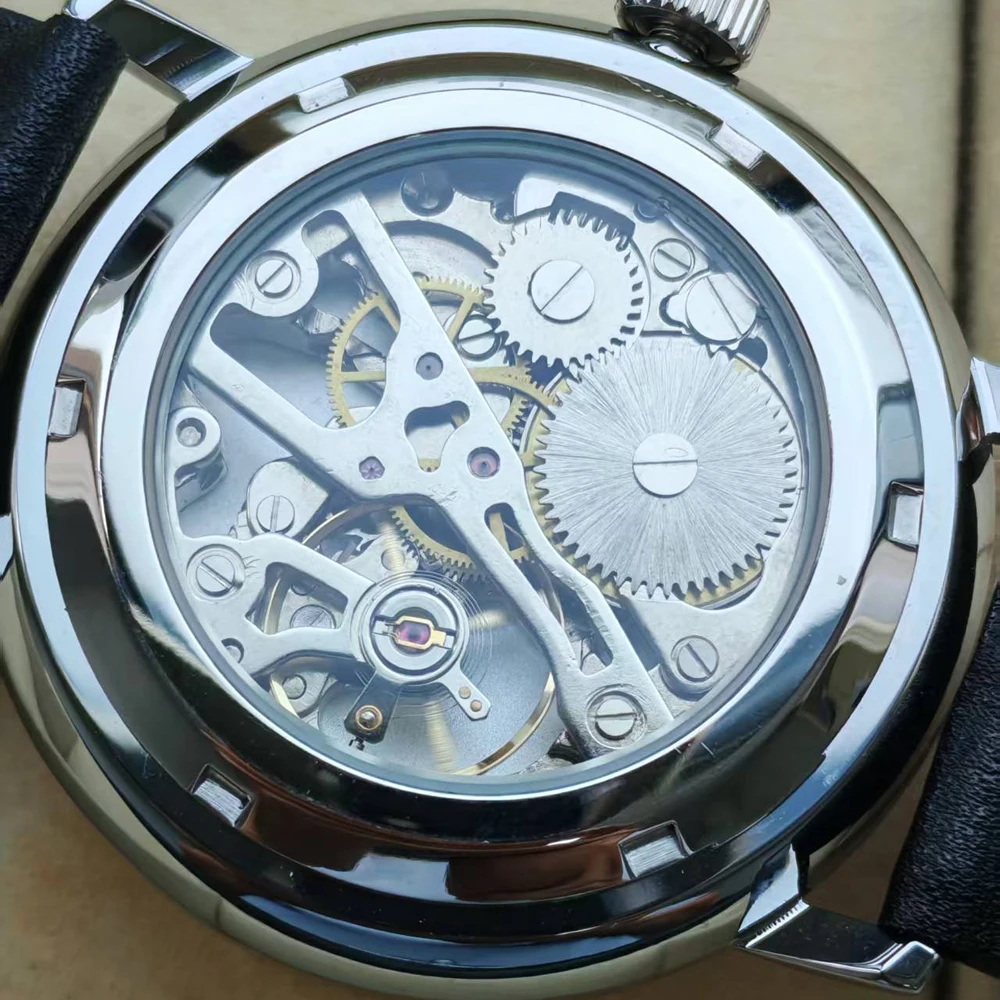 Minimalist Mechanical Wristwatch Watch Unisex Automatic Movement Vintage Hat Glass Timepieces Branded Design