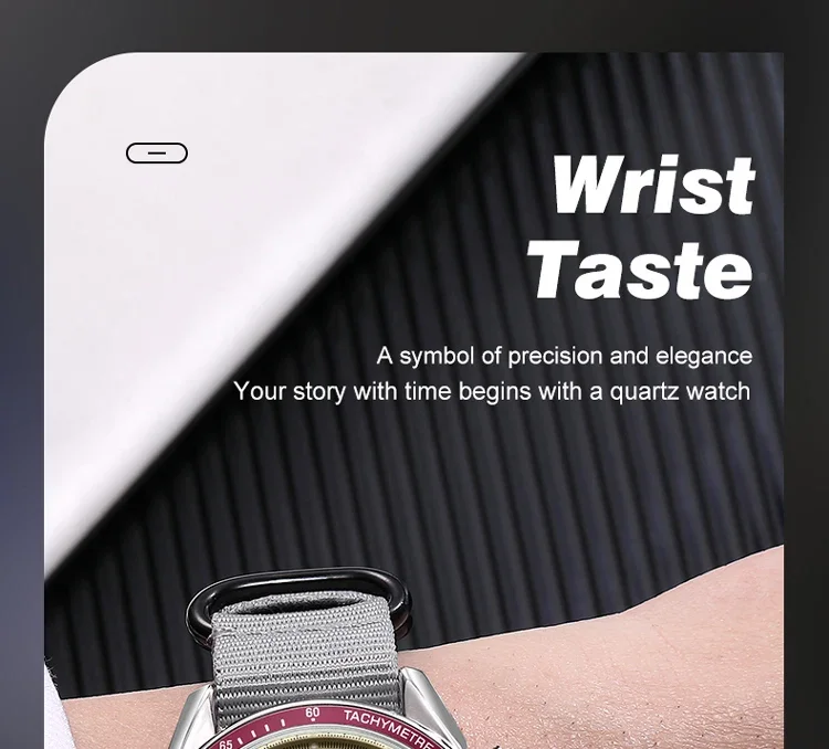 MEGIR New Luxury Men's Watches Canvas Weaving Strap Sport Automatic Chronograph Quartz Waterproof Wristwatch for Male 2247