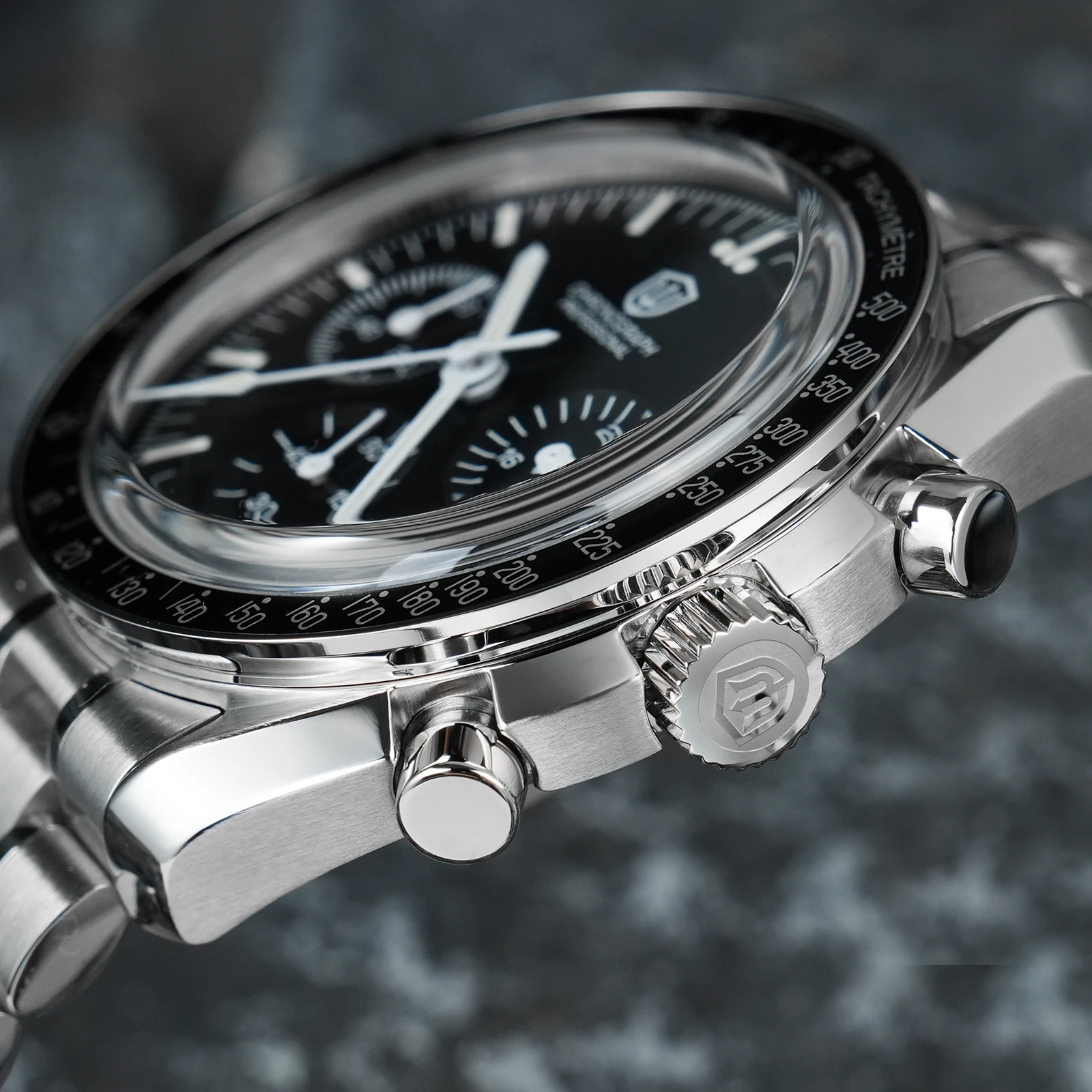 Watchdives New Wd1863 Quartz Men Watch VK63 Chronograph Bubble Sapphire Waterproof 39Mm Steel Top Brand Luxury Business Watch