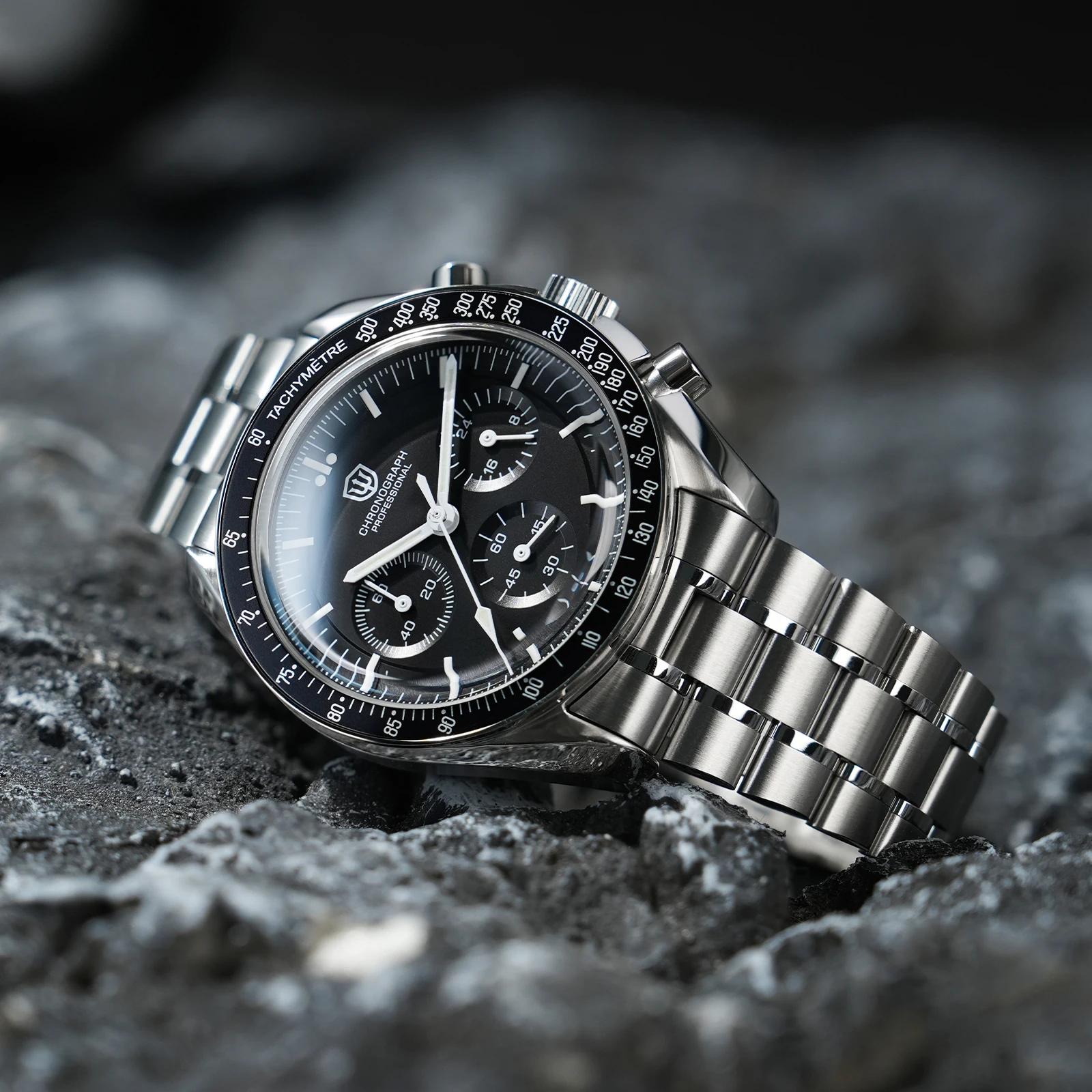 Watchdives New Wd1863 Quartz Men Watch VK63 Chronograph Bubble Sapphire Waterproof 39Mm Steel Top Brand Luxury Business Watch