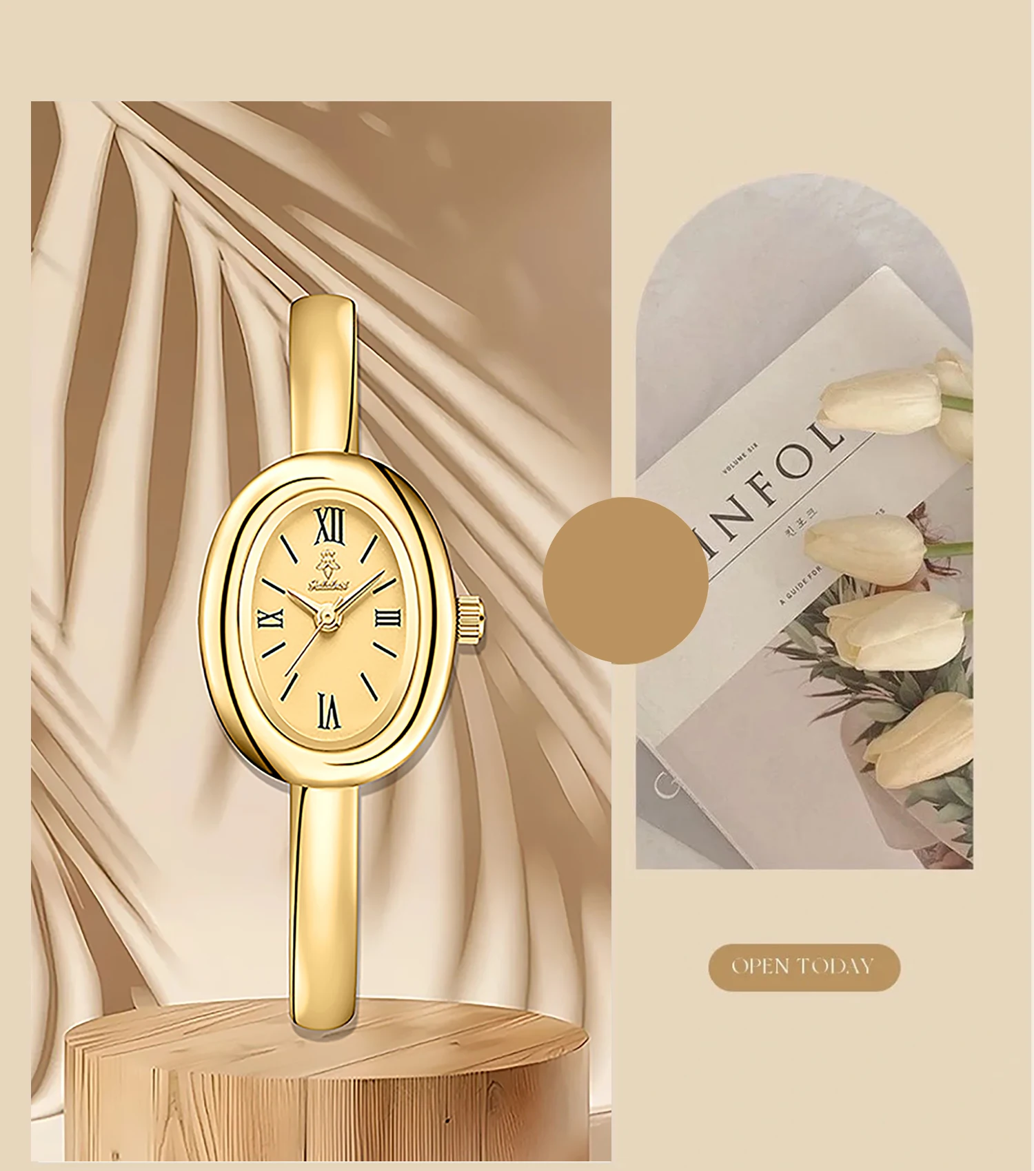 YaLaLuSi Brand Luxury Quartz Water-Resistant Wristwatch with Minimalist Design, Comes with Gift Box—Perfect Gift for Women Reloj