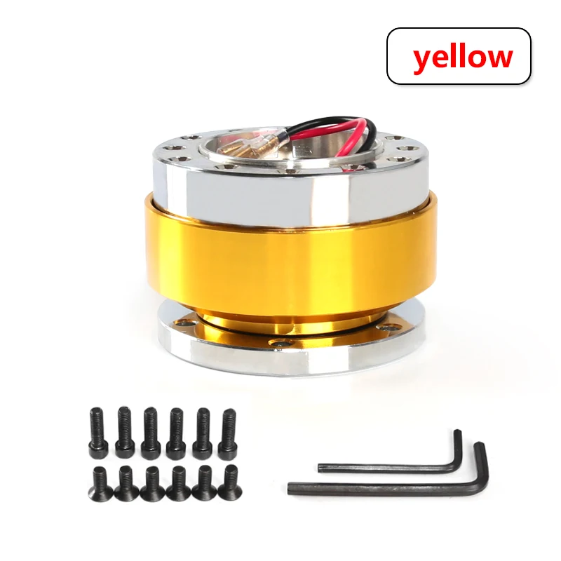 Universal Steering Wheel Snap Off Quick Release Hub Adapter Boss Kit 8 Colors Available