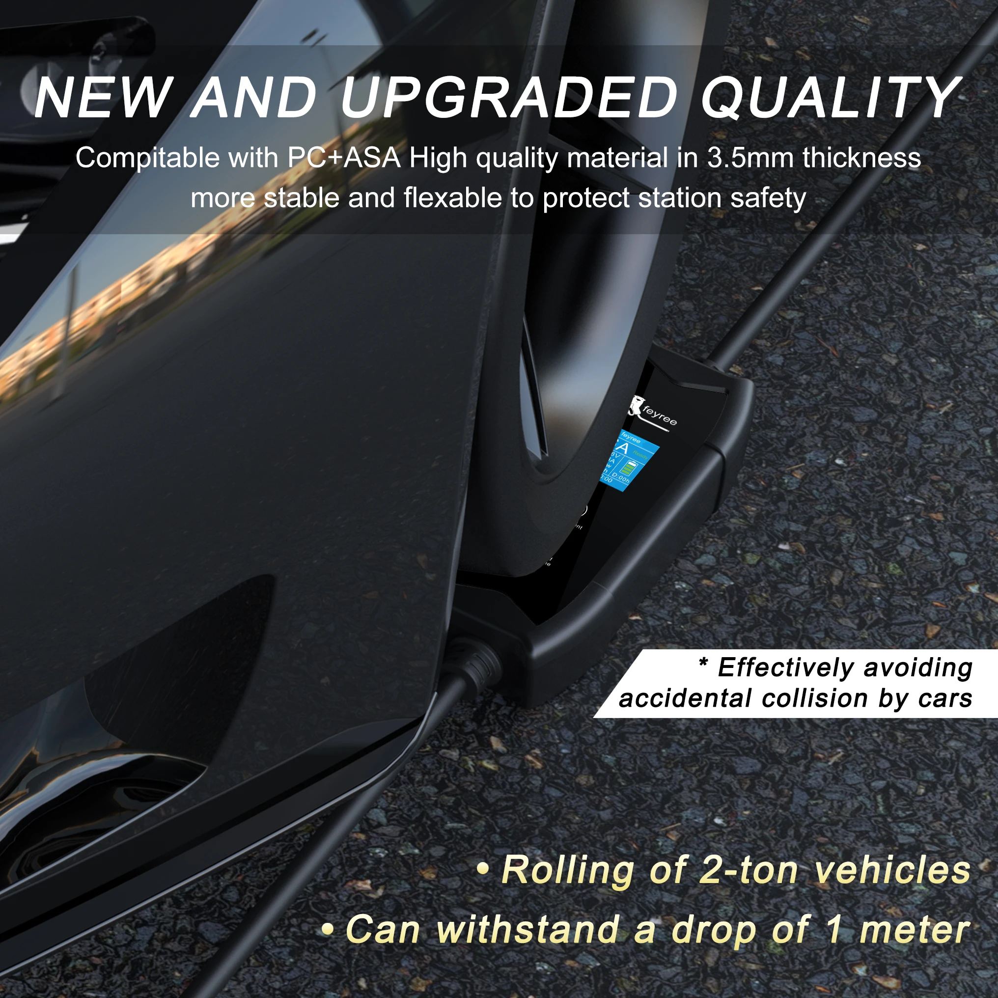 Feyree EV Charger Type2 16A 3.5kW Portable Charging Box 5M Cable GBT Socket Type1 J1772 Adapter for Electric Vehicle Car Charger