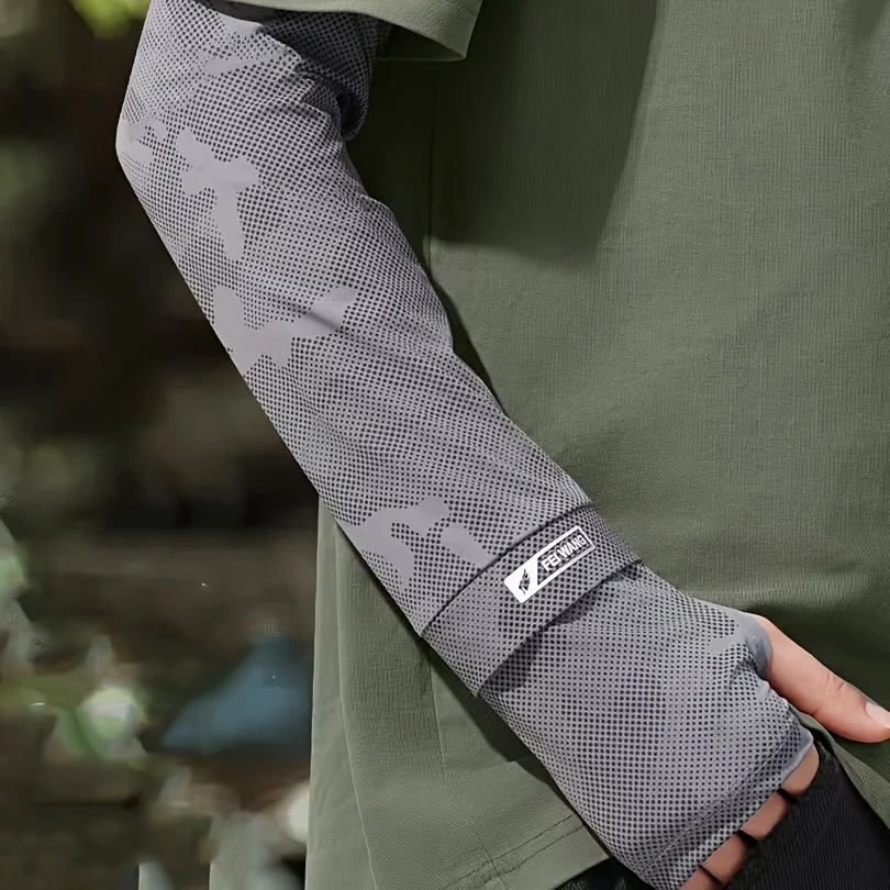 UPF50+ Cooling Arm Sleeves Loose Fit Sun Protection UV Cover for Men Women Driving Cycling Sports Accessories Cycling Uv Sleeve