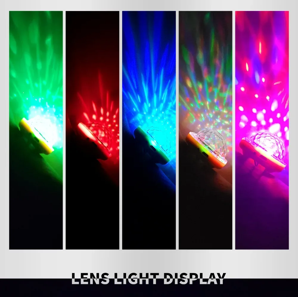 Portable Wearable Wrist Ambient Lamp Stage Light Disco Rechargeable LED Colorful Sound Control Lamp for Disco KTV Home Party Bar