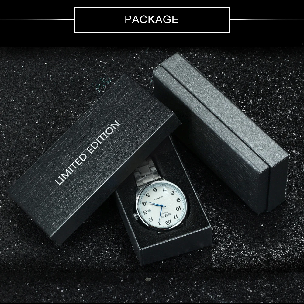 WINNER Fashion Business Watch for Men Calendar Classic Retro Automatic Mechanical Watches Top Brand Luxury Steel Leather Strap
