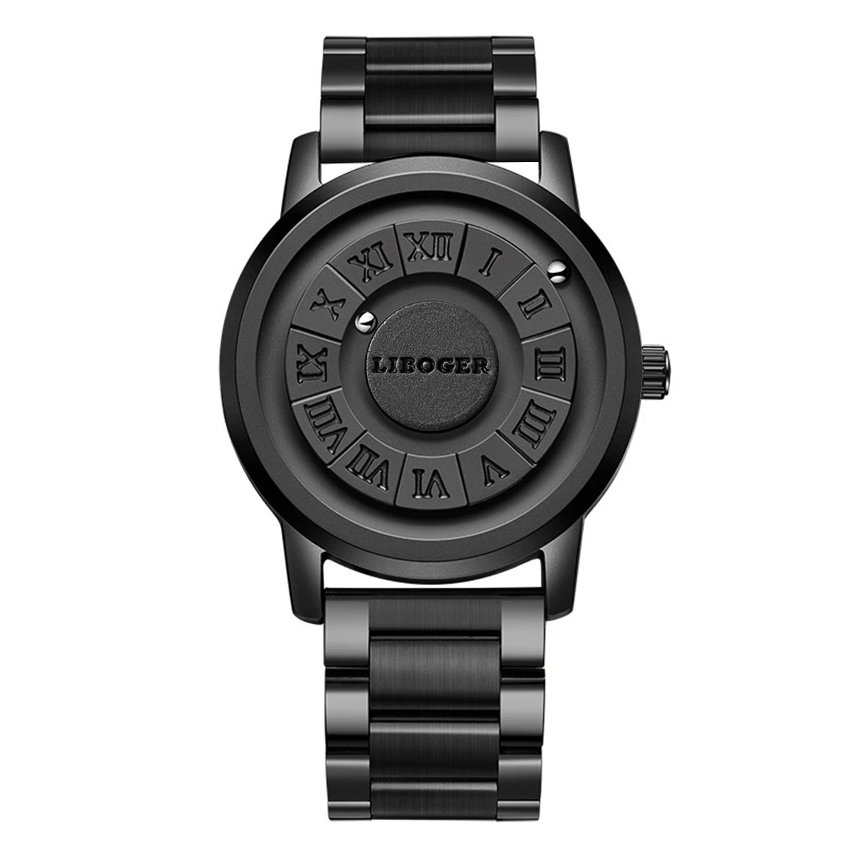 Fashion Magnetic Suspension Men Watches Casual Sports Roma Dial Wristwatches For Mens Clock(Without Box)