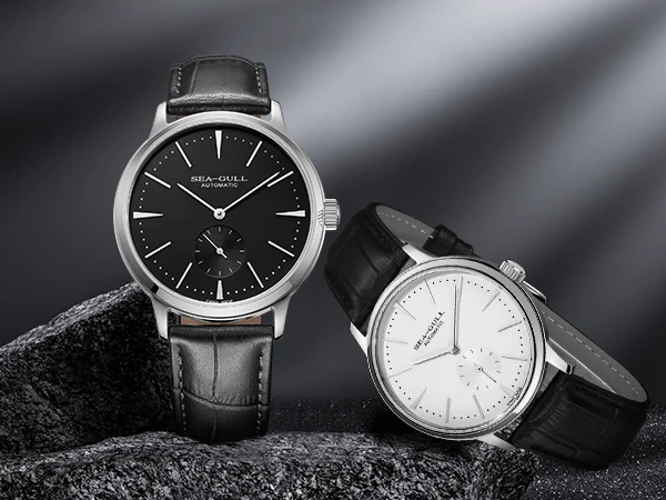 Seagull New Business Watch Men's Mechanical Wristwatches 50m Waterproof Leather Valentine Male Watches Relogio Masculino 6075