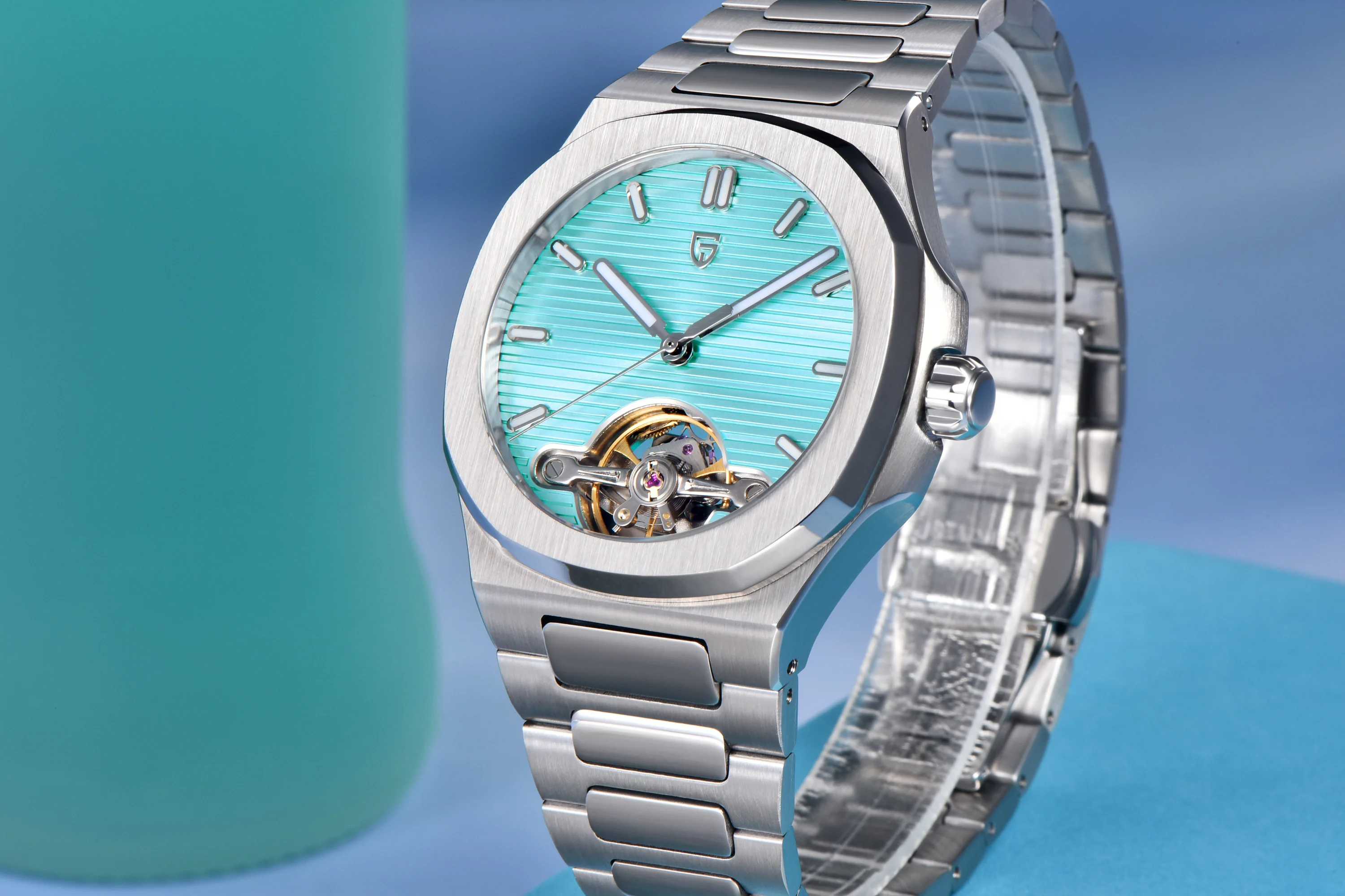 PAGANI DESIGN New Mechanical Hollow-Out Tourbillon Men Watch Sport Elegant Sapphire Waterproof Watch Japan Movt 316L Steel Clock