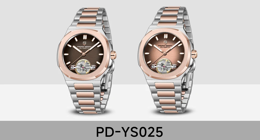 PAGANI DESIGN New Mechanical Hollow-Out Tourbillon Men Watch Sport Elegant Sapphire Waterproof Watch Japan Movt 316L Steel Clock