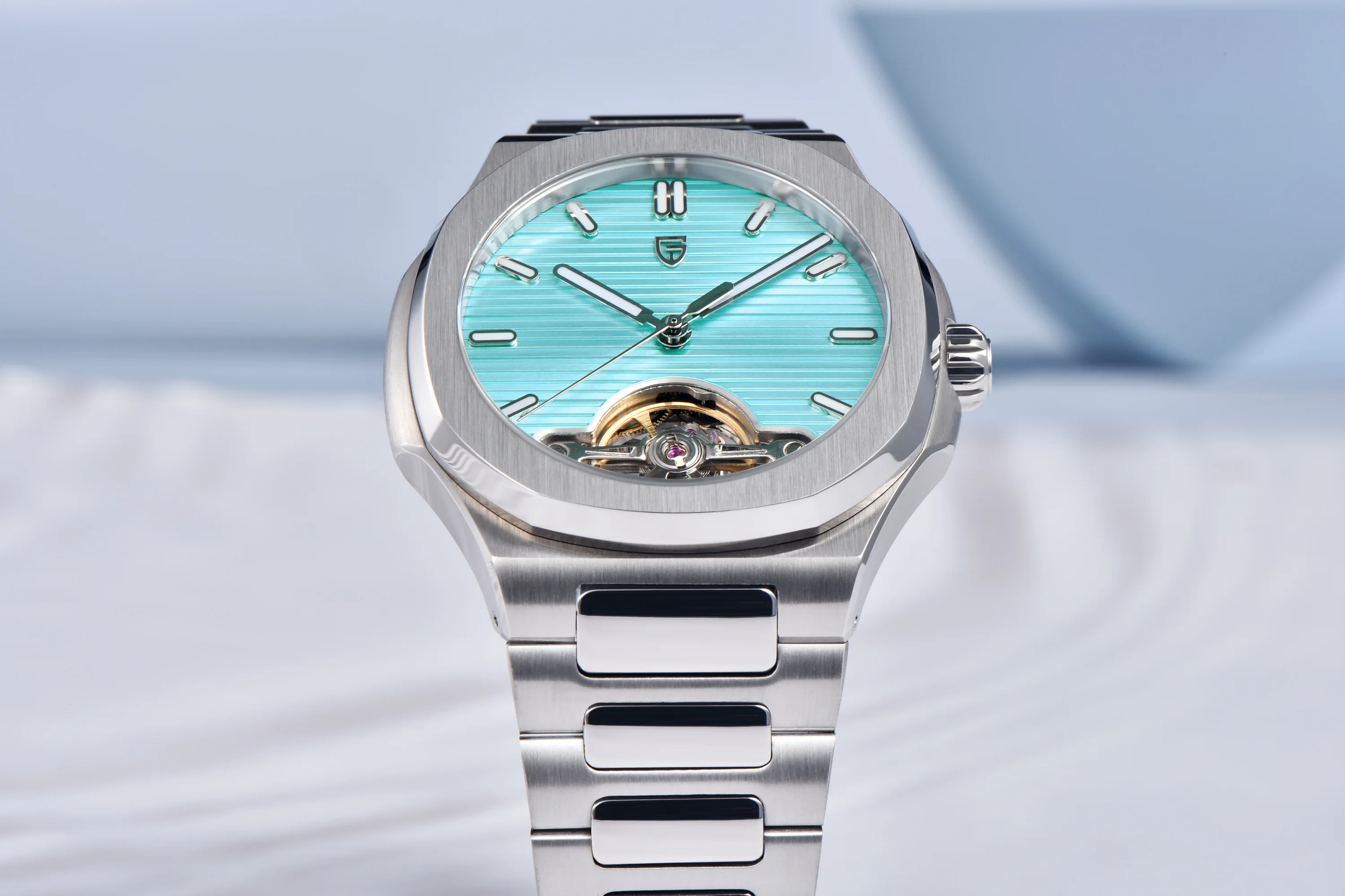 PAGANI DESIGN New Mechanical Hollow-Out Tourbillon Men Watch Sport Elegant Sapphire Waterproof Watch Japan Movt 316L Steel Clock