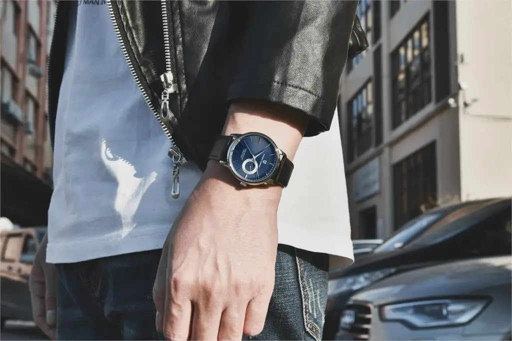 Original PAGANI DESIGN 1654 Fashion Casual Sports Watch Men Military Watch Stainless Steel Waterproof Quartz Watch Reloj Hombre