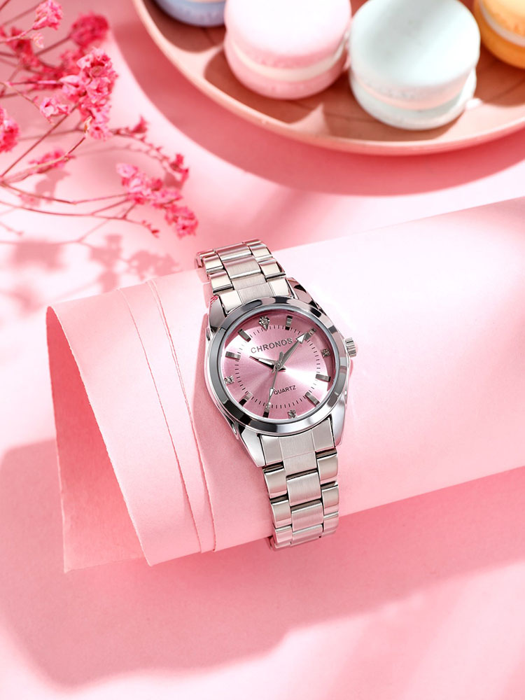 CHRONOS Elegant Women Watch Luxury Ladies Fashion Brand Wristwatch Quartz Movement Stainless Steel Gift for Female Girlfriend