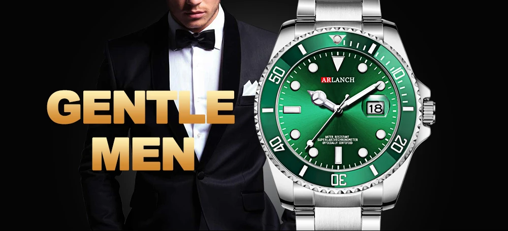 Stainless Steel Watch 40mm Business Fashion Red Blue Circle Diving Series Magnifying Glass Calendar Quartz Watches montre homme