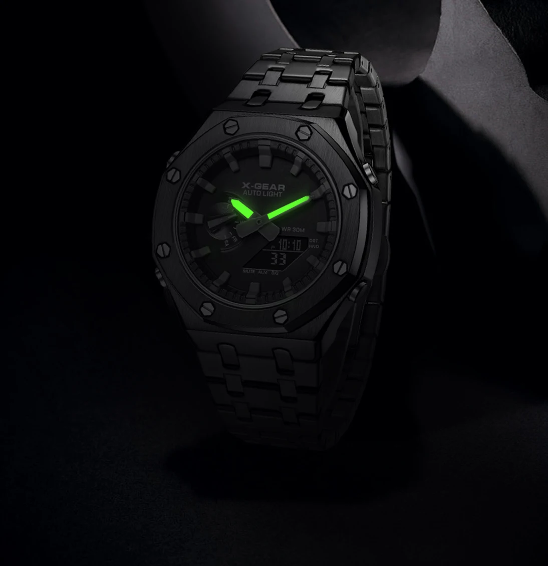 Fashion Casual Business Quartz Watch Waterproof Wristwatch Mens Sports Watches Business Man Electronic Watch Multi Functional