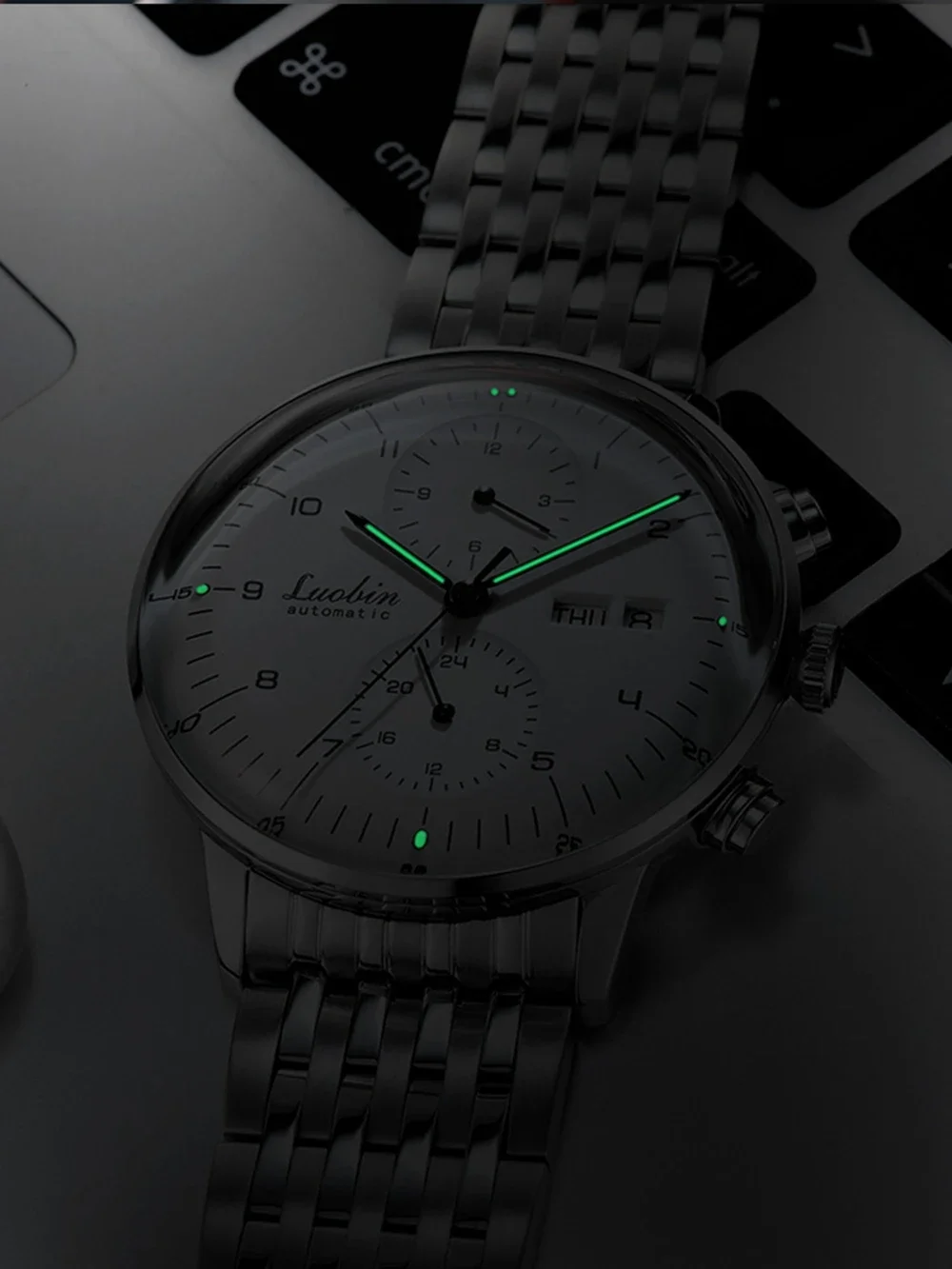 Mens Fashion Mechanical Watches Business Automatic Wristwatch Stainless Steel Luminous Designer Clock Reojes De Hombre New 2023