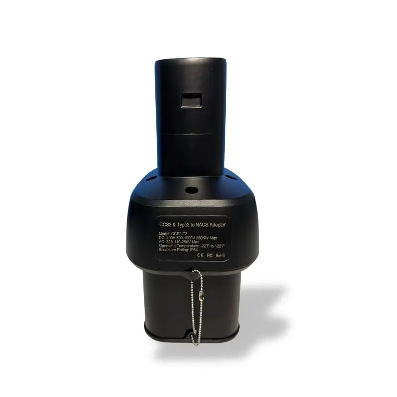 FITMPH CCS2+Type 2 to NACS Tesla Adapter, DC&AC 2-in-1 Adapter, 250kW for Model 3/X/Y/S, For US Tesla in Europe Fast Charging