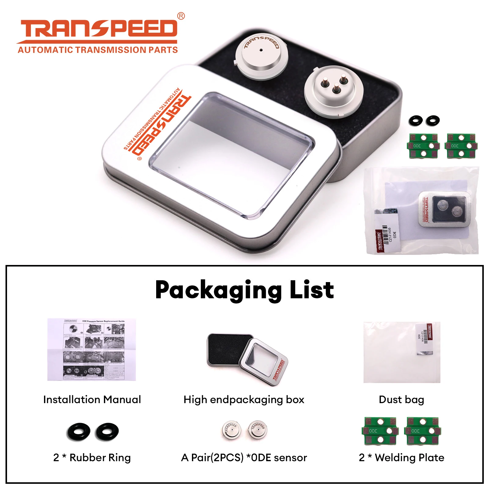 TRANSPEED Pair 0DE 0GC DQ380 DQ381 DQ500 Transmission Pressure Sensor Control Unit TCM TCU 725.0 For Audi Q3 VW Scirocco Tiguan