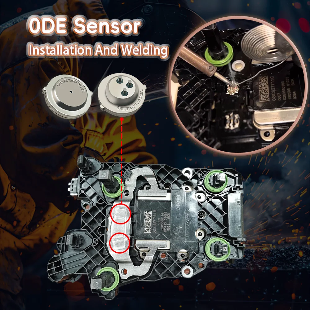 TRANSPEED Pair 0DE 0GC DQ380 DQ381 DQ500 Transmission Pressure Sensor Control Unit TCM TCU 725.0 For Audi Q3 VW Scirocco Tiguan