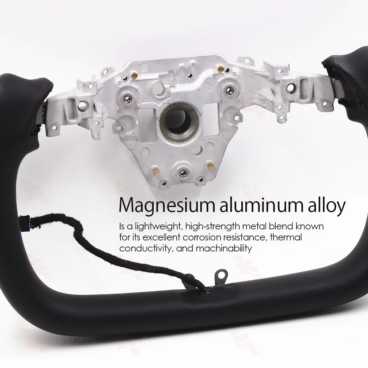 SATONIC 350mm Heated Sports Yoke Handle Steering Wheel For Tesla New Model Y Juniper YL Customized Nappa Leather
