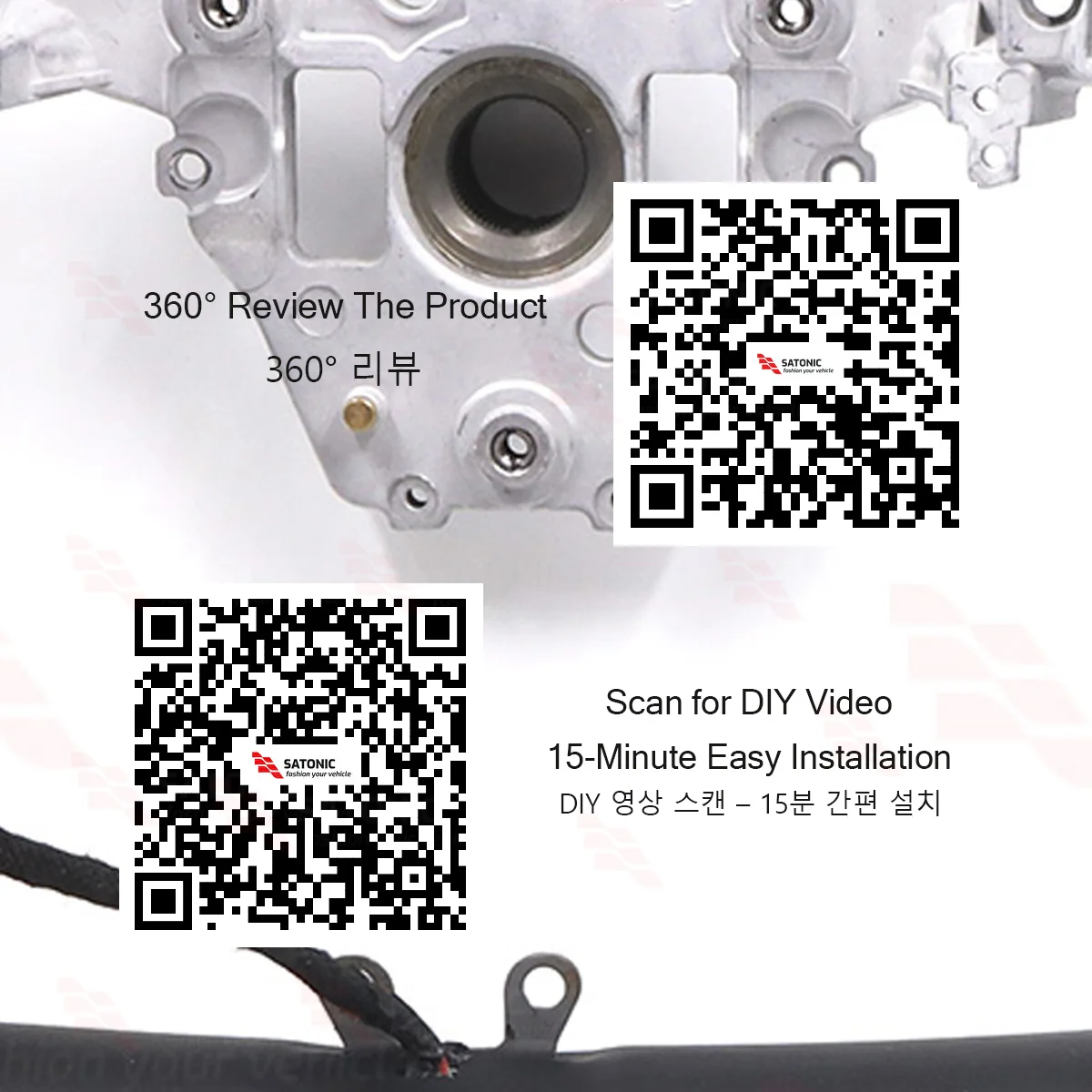 SATONIC 350mm Heated Sports Yoke Handle Steering Wheel For Tesla New Model Y Juniper YL Customized Nappa Leather