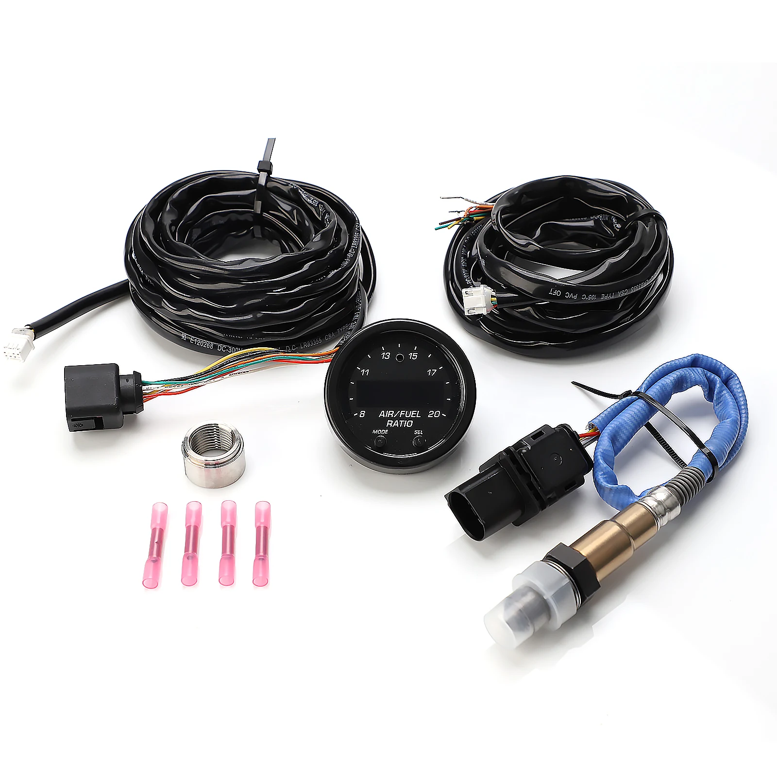 Car O2 Air Fuel Ratio Wide-band Gauge Kit For 30-0300 X-Series AFR Wideband LSU 4.9 Lambda Meter Oxygen Sensor Controller Gauge