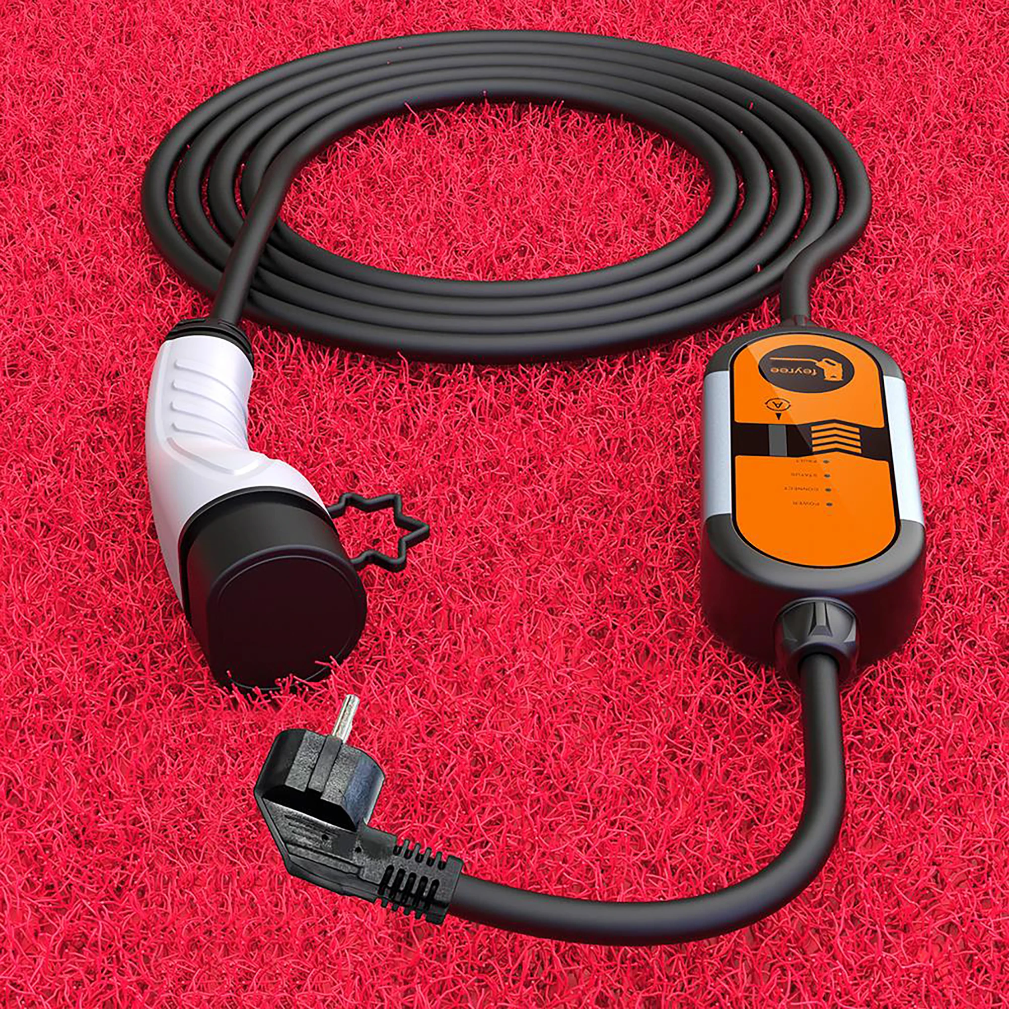 Feyree Portable EV Charger Type2 IEC62196-2 16A EVSE Charging Cable Type1 SAE J1772 EU Plug Controller Wallbox for Electric Car