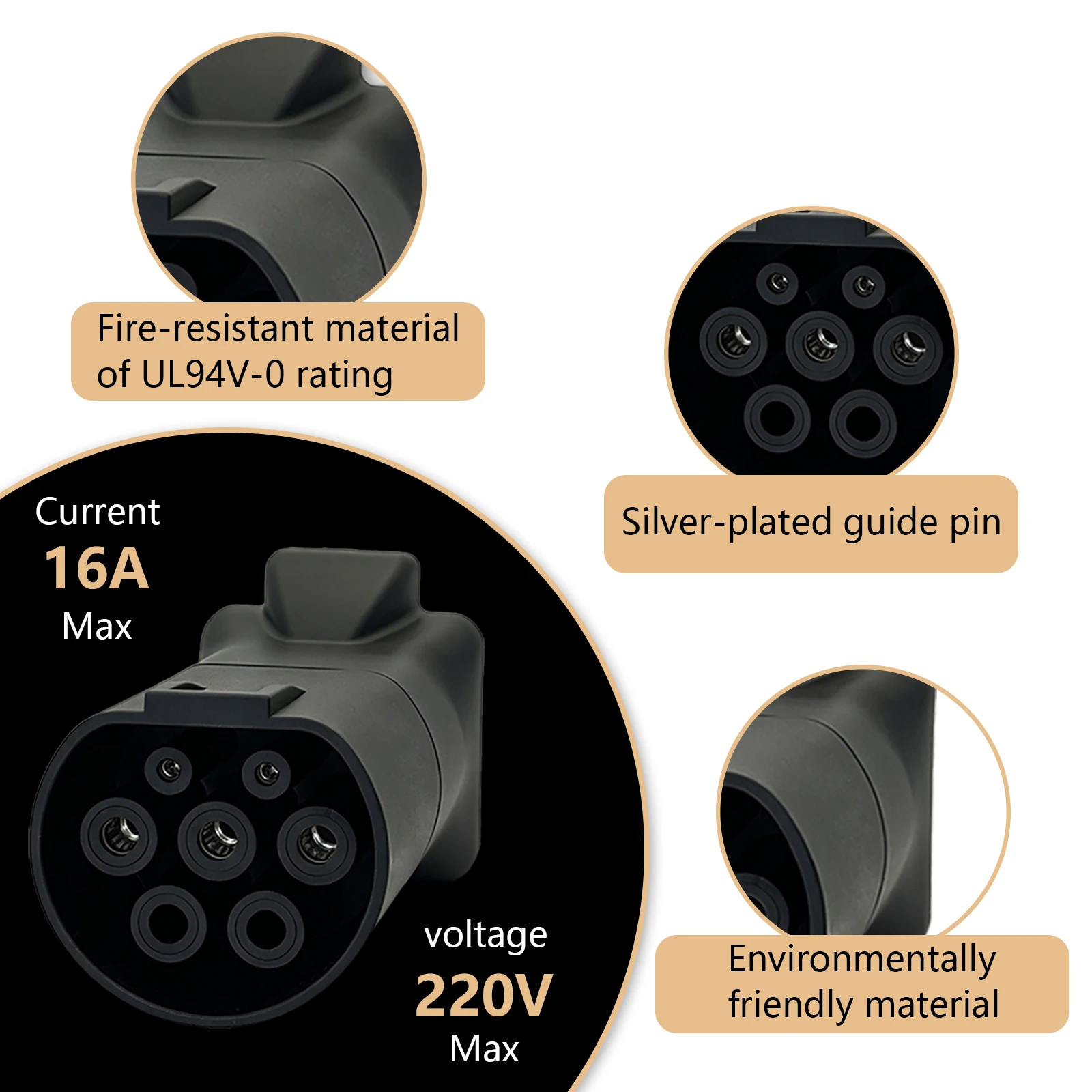 TYPE2 V2L Discharge Adapter 16A EV Power Vehicle to Load Connector For BYD ZEEKR XPENG Deepal MG Geely Chery Mazda Brazil Socket