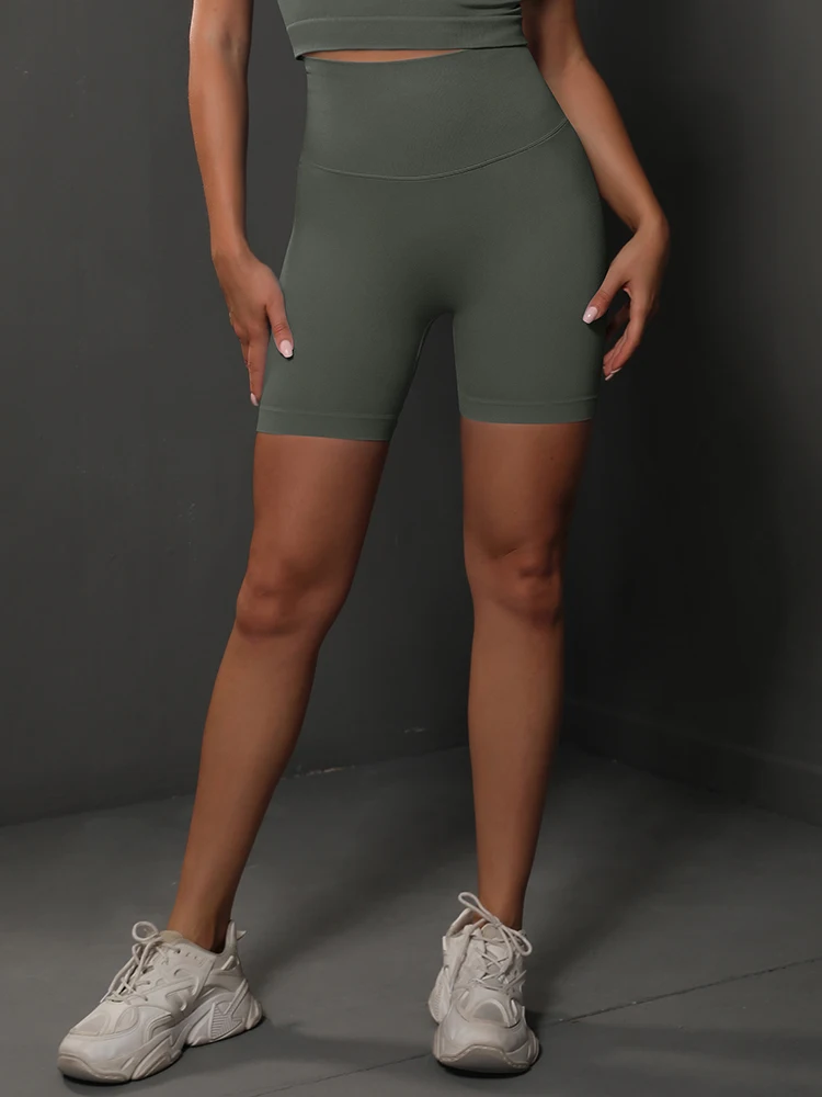 Yoga Shorts Women Sports Shorts Seamless Gym Workout Shorts High Waist Push Up Fitness Sports Shorts Cycling Shorts