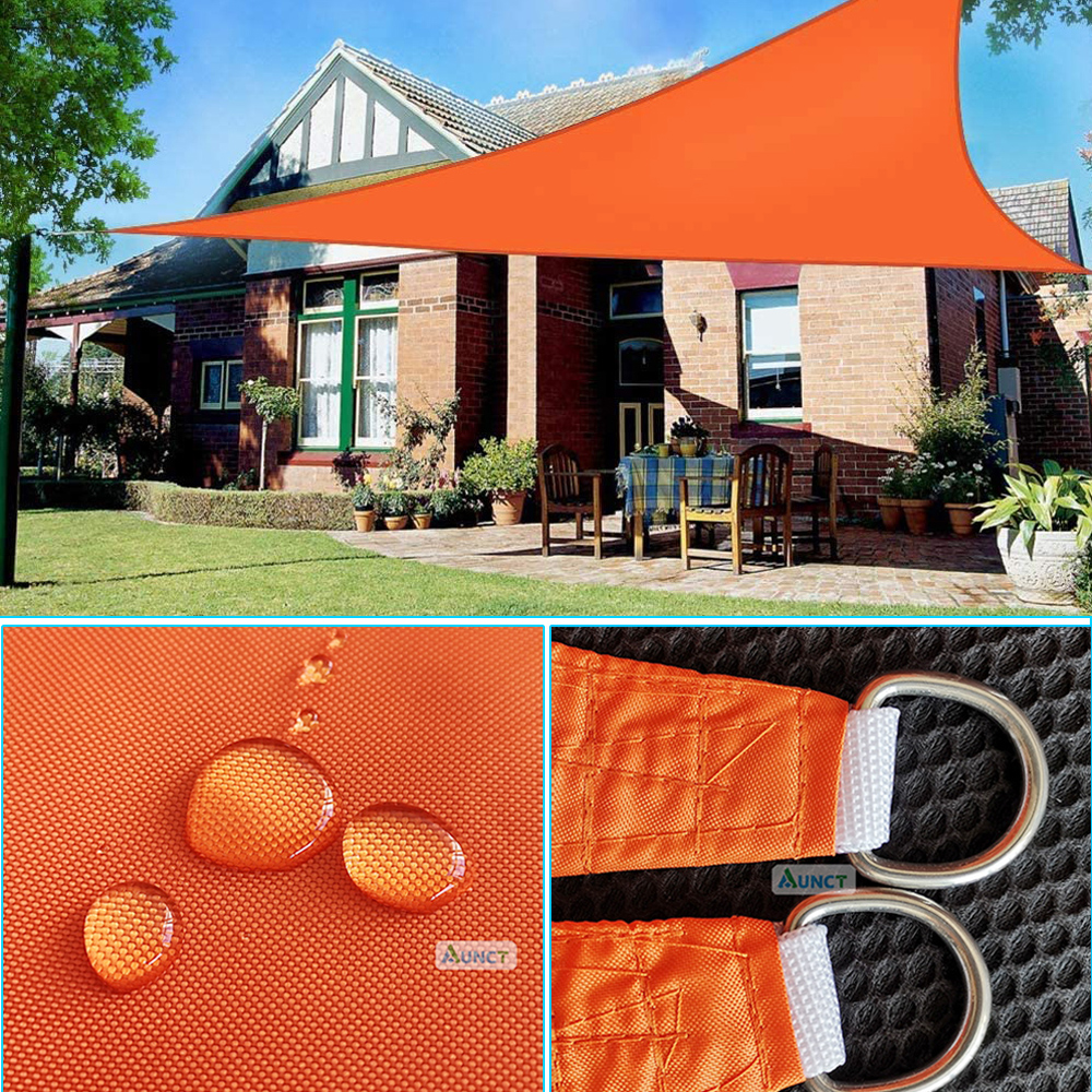 Waterproof Sun Shelter Triangle Sunshade Protection Outdoor Cover Garden Patio Pool Shade Sail Awning Camping Sun Shade 420D