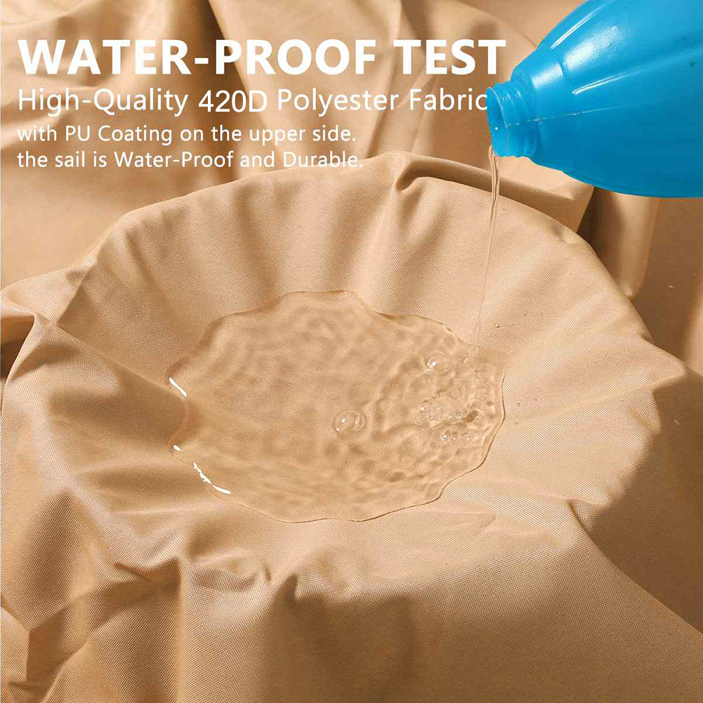 Waterproof Sun Shelter Triangle Sunshade Protection Outdoor Cover Garden Patio Pool Shade Sail Awning Camping Sun Shade 420D