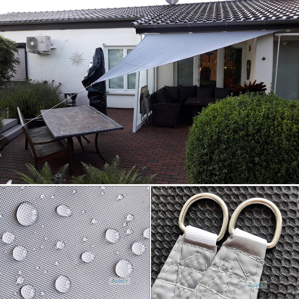 Waterproof Sun Shelter Triangle Sunshade Protection Outdoor Cover Garden Patio Pool Shade Sail Awning Camping Sun Shade 420D