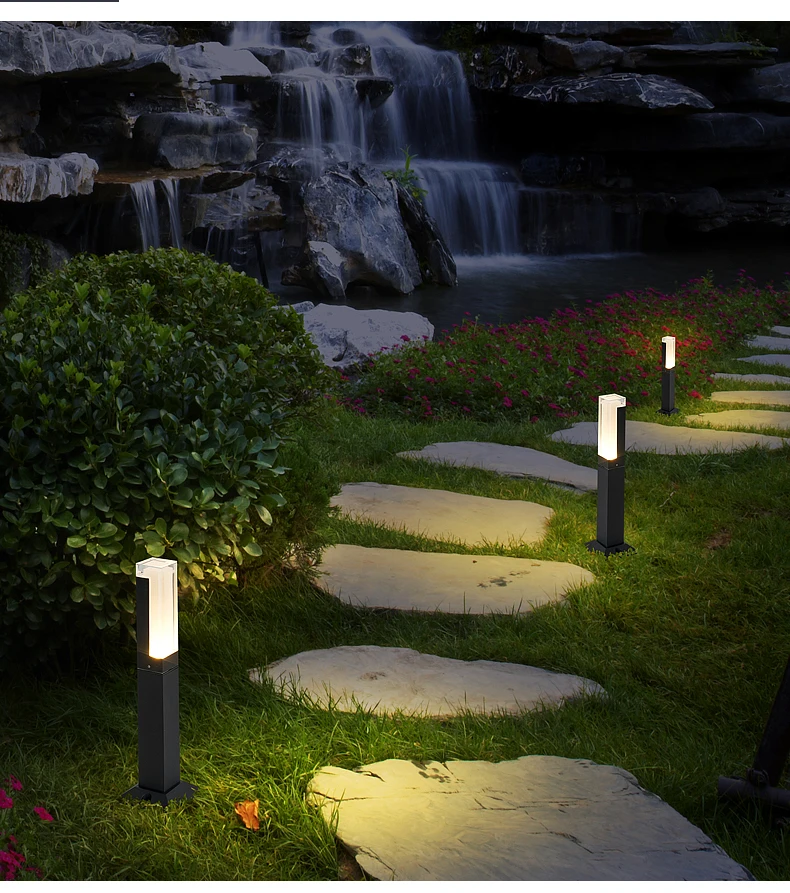 IP65 Waterproof LED Lawn Lamp AC85-265V Outdoor Landscape Light Garden Decoration For Villa Country House Exterior Lighting